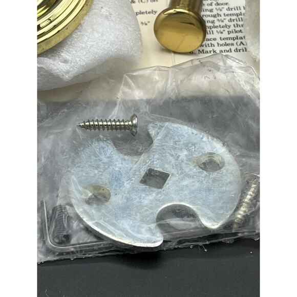 Vtg H.B. Ives Artisan Collection Single Dummy SOLID Brass Knobs W/Rose Lot Of 2 - Picture 8 of 16